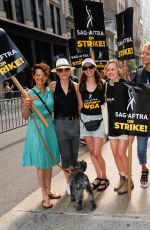 CARLA GUGINO at Sag-aftra Actors Union Strike in New York 07/18/2023