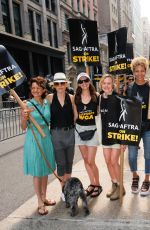 CARLA GUGINO at Sag-aftra Actors Union Strike in New York 07/18/2023
