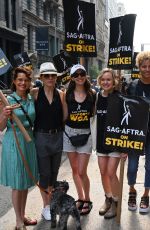 CARLA GUGINO at Sag-aftra Actors Union Strike in New York 07/18/2023