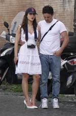 CAYLEE COWAN and Casey Affleck Out in Rome 07/08/2023