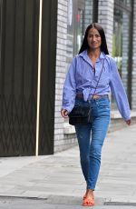 CHANTELLE HOUGHTON Heading to Karens Diner in Islington 07/02/2023