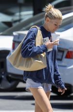 CHARLOTE MCKINNEY Leaves Pilates Class in Santa Monica 07/14/2023