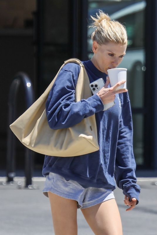 CHARLOTE MCKINNEY Leaves Pilates Class in Santa Monica 07/14/2023