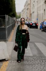 CHARLOTTE GOENEVELD Arrives at Chanel Fall/Winter 23/24 Haute Couture Show in Paris 07/04/2023