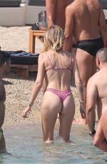CHIARA FERRAGNI in Bikini on the Beach in Mykonos 07/15/2023