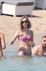CHIARA FERRAGNI in Bikini on the Beach in Mykonos 07/15/2023