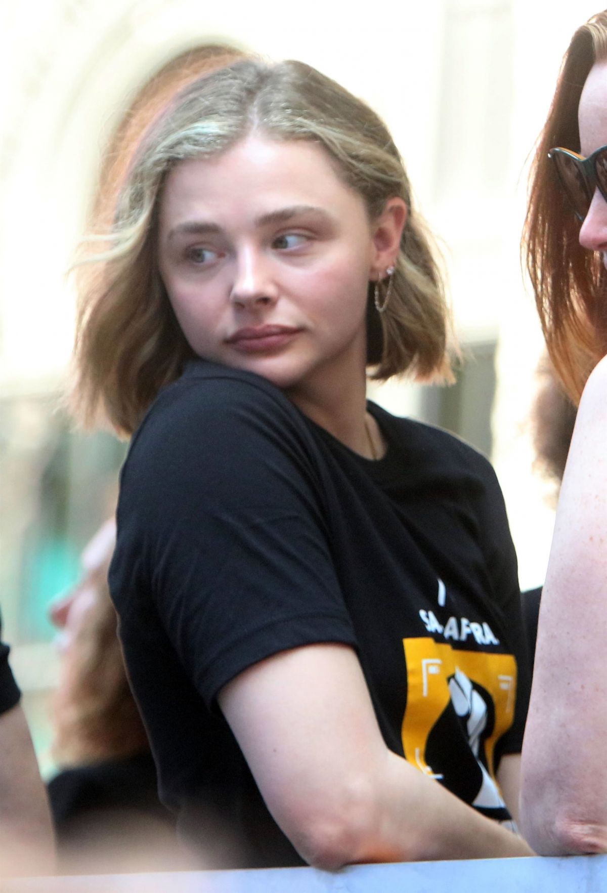 July 24, 2023, New York City, New York, USA: Actor CHLOE GRACE MORETZ seen  at SAG-AFTRA's ˜Rock the City for a Fair Contract' Rally held in Times  Square (Credit Image: © Nancy