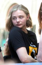CHLOE MORETZ and RACHEL ZEGLER at Rock the City for a Fair Contract Rally at Times Square in New York 07/25/2023