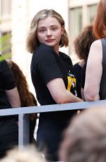 CHLOE MORETZ at Sag-aftra Strike at Times Square in New York 07/25/2023