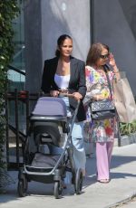 CHRISSY TEIGEN and Her Mom Out Shopping on Melrose Place in West Hollywood 07/08/2023