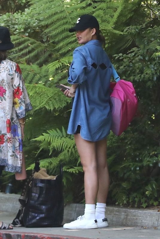 CHRISSY TEIGEN Arrives at Bel Air Hotel in Los Angeles 07/15/2023