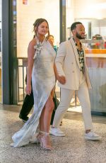 CHRISSY TEIGEN Arrives at John