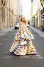 CHRISTINE QUINN at a Photoshoot in Paris 07/17/2023