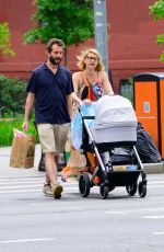 CLAIRE DANES and Hugh Dancy Out with Their Newborn in New York 07/10/2023