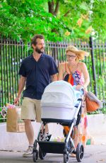 CLAIRE DANES and Hugh Dancy Out with Their Newborn in New York 07/10/2023