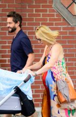CLAIRE DANES and Hugh Dancy Out with Their Newborn in New York 07/10/2023