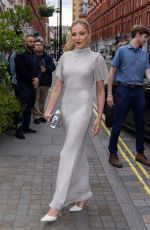 CLARA PAGET Arrives at British Vogue x Self-portrait Summer Party in London 07/13/2023