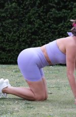 DANIELLE LLOYD Working Out with Her Personal Trainer in Birmingham 07/23/2023