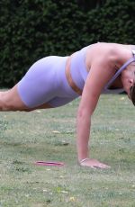 DANIELLE LLOYD Working Out with Her Personal Trainer in Birmingham 07/23/2023