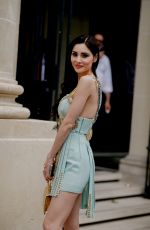 DEBORAH HUNG Arrives at Alexis Mabille Fall/Winter 23/24 Haute Couture Show in Paris 07/04/2023