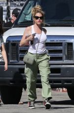 DENISE RICHARDS Leaves U-Haul Full of Furniture in Los Angeles 07/06/2023
