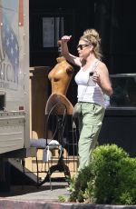 DENISE RICHARDS Leaves U-Haul Full of Furniture in Los Angeles 07/06/2023