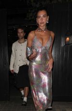 DUA LIPA Leaves Barbie Premiere Afterparty in London 07/12/2023