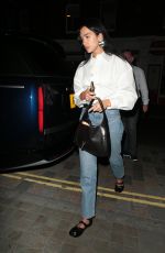 DUA LIPA Leaves Chiltern Firehouse in London 07/21/2023