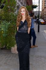 ELIZABETH JAGGER Arrives at British Vogue x Self-portrait Summer Party in London 07/13/2023