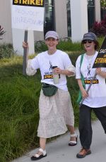 ELIZABETH REASER at Sag-aftra Strike in Los Angeles 07/25/2023