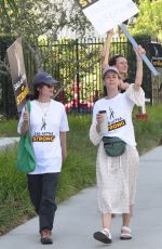 ELIZABETH REASER at Sag-aftra Strike in Los Angeles 07/25/2023