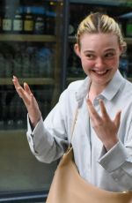 ELLE FANNING and Sacha Dhawan Heading to Ham Yard Bar & Restaurant in London 07/11/2023