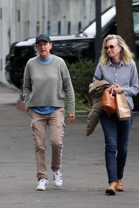 ELLEN DEGENERES and PORTIA DE ROSSI Leaves a Meeting in Santa Barbara 07/07/2023