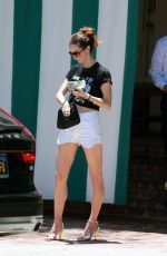 EMILIE LIVINGSTON Leaves San Vicente Bungalows in West Hollywood 07/21/2023