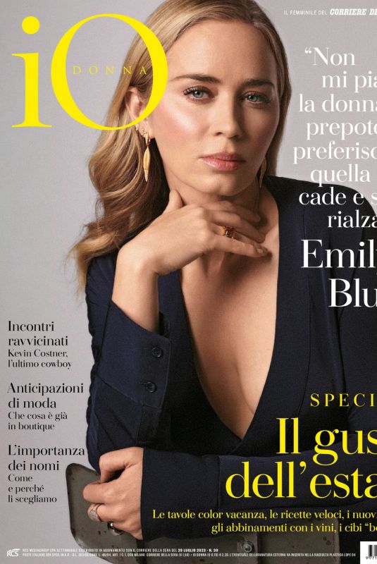 EMILY BLUNT in Io Donna Del Corriere Della Sera, July 2023