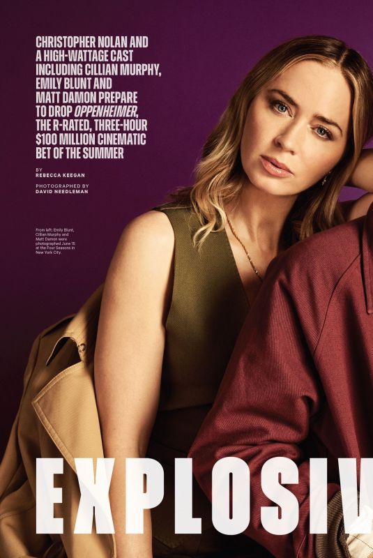 EMILY BLUNT in The Hollywood Reporter, July 2023