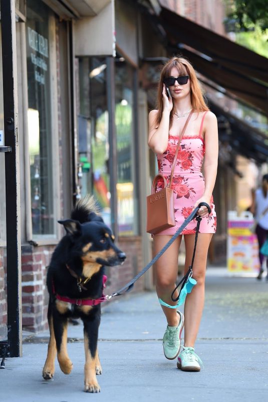 EMILY RATAJKOWSKI Out with Her Dog in New York 07/25/2023