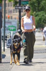 EMILY RATAJKOWSKI Out with Her Dog in New York 07/31/2023