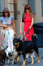 EMILY RATAJKOWSKI Out with Her Friend and Their Dogs in New York 07/28/2023