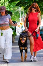 EMILY RATAJKOWSKI Out with Her Friend and Their Dogs in New York 07/28/2023
