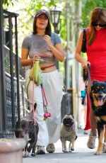 EMILY RATAJKOWSKI Out with Her Friend and Their Dogs in New York 07/28/2023