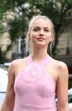 EMMA BROOKS Arrives at Viktor & Rolf Haute Couture Spring/Summer 23/24 Show at Paris Fashion Week 07/05/2023