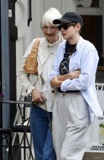 EMMA CORRIN Out with Her Mum in London 07/29/2023
