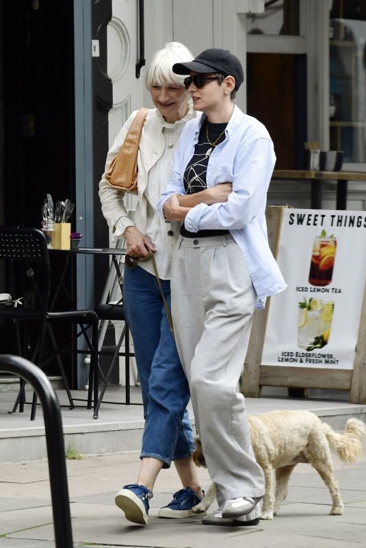 EMMA CORRIN Out with Her Mum in London 07/29/2023