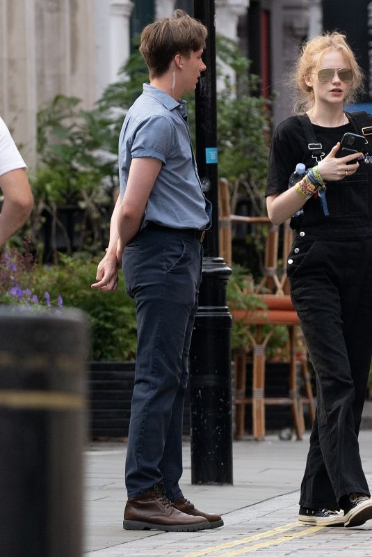 EMMA LAIRD Arrives at Chiltern Firehouse in London 06/29/2023