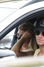 EMMA SLATER and Sasha Farber Out Driving in Los Angeles 07/23/2023