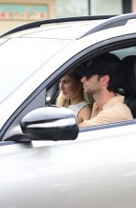 EMMA SLATER and Sasha Farber Out Driving in Los Angeles 07/23/2023