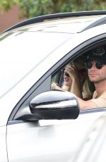 EMMA SLATER and Sasha Farber Out Driving in Los Angeles 07/23/2023