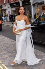 EMMA WEYMOUTH Arrives at British Vogue x Self-portrait Summer Party in London 07/13/2023