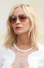 EMMANUELLE BEART Arrives at Elie Saab Haute Couture Spring/Summer 23/24 Show at Paris Fashion Week 07/05/2023